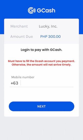 Step 3: Enter your correct GCash phone number.