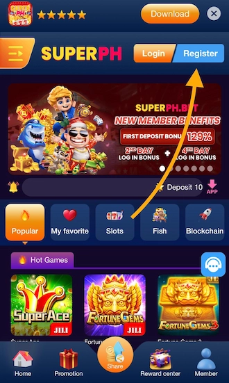 Step 1: Click Register